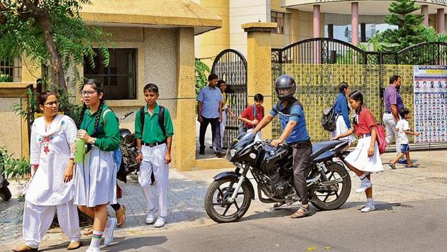 A visit to Ryan International School, Jamalpur, shows that the school has adopted stringent measures to ensure the safety of students on the campus, from deputing teachers and guards at the school gate to making entry cards compulsory for parents. (GURMINDER SINGH/HT) A visit to Ryan International School, Jamalpur, shows that the school has adopted stringent measures to ensure the safety of students on the campus, from deputing teachers and guards at the school gate to making entry cards compulsory for parents. (GURMINDER SINGH/HT)
