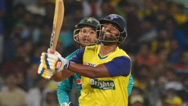 Thisara Perera tried to bring the ICC World XI back into the game, but it was too little too late. The Sri Lanka all-rounder scored 32 off 13 balls and his dismissal at the hands of Rumman Raees was the final nail in their coffin. (Twitter/PCB OFFICIAL ) Thisara Perera tried to bring the ICC World XI back into the game, but it was too little too late. The Sri Lanka all-rounder scored 32 off 13 balls and his dismissal at the hands of Rumman Raees was the final nail in their coffin. (Twitter/PCB OFFICIAL )
