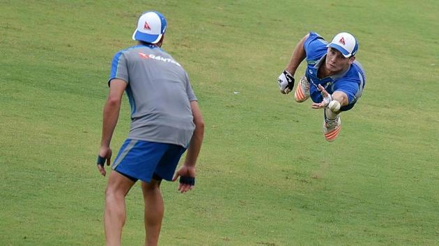 Australia had a good start to the Indian tour with a 103-run win over Board President’s XI. (AFP) Australia had a good start to the Indian tour with a 103-run win over Board President’s XI. (AFP)