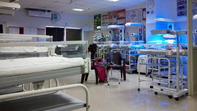 The neo natal care ward at district women hospital where the newborn of the girl was admitted. (HT FILE PHOTO) The neo natal care ward at district women hospital where the newborn of the girl was admitted. (HT FILE PHOTO)