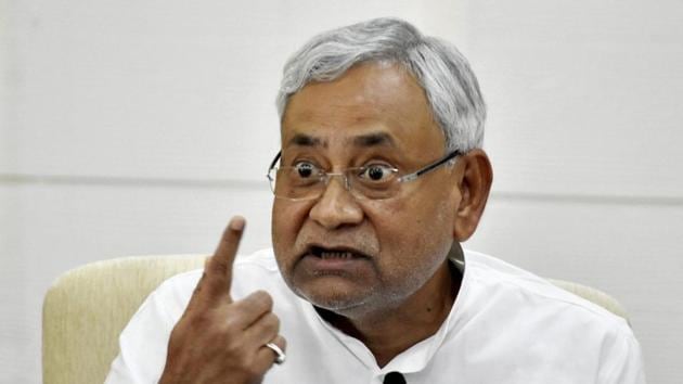 Bihar chief minister Nitish Kumar addressing a press conference in Patna on Monday. (PTI Photo) Bihar chief minister Nitish Kumar addressing a press conference in Patna on Monday. (PTI Photo)