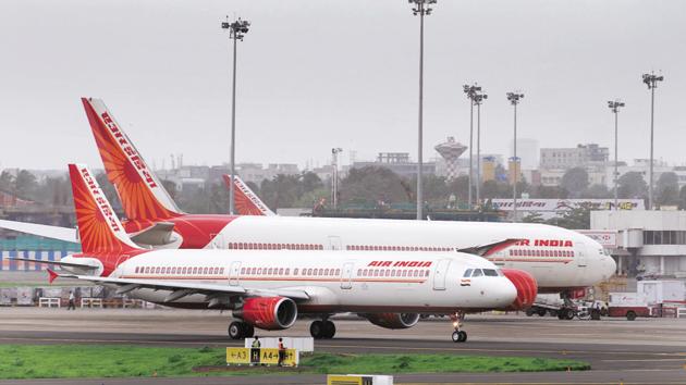 Air India aircraft photographed at Mumbai International Airport on July 24, 2009. (HT File Photo) Air India aircraft photographed at Mumbai International Airport on July 24, 2009. (HT File Photo)