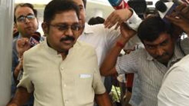 AIADMK leader TTV Dinakaran. (Ravi Choudhary/HT File Photo) AIADMK leader TTV Dinakaran. (Ravi Choudhary/HT File Photo)