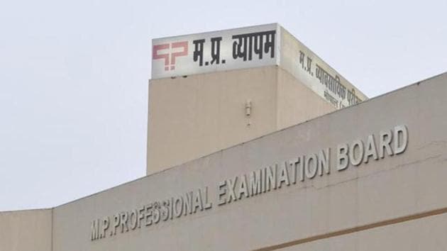 Madhya Pradesh Professional examination board (Vyapam) building in Bhopal.(HT File Photo)