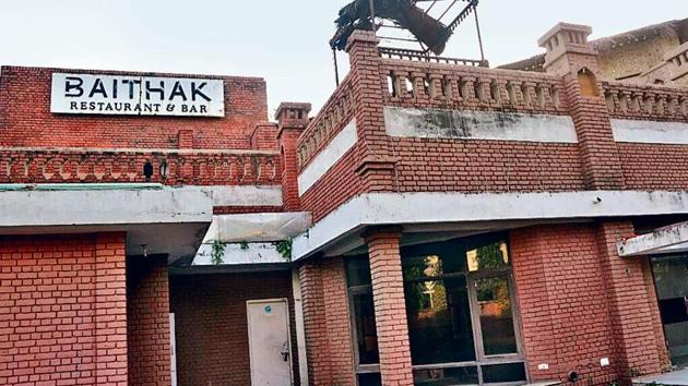 Baithak in Kalagram. (HT Photo) Baithak in Kalagram. (HT Photo)