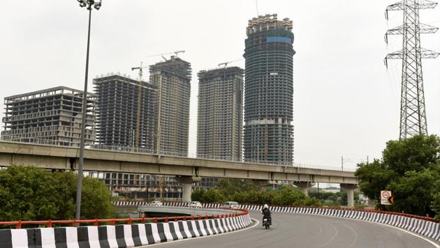 Multi-storey buildings under construction in Noida. (Virendra Singh Gosain/HT File Photo) Multi-storey buildings under construction in Noida. (Virendra Singh Gosain/HT File Photo)