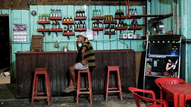 ‘Looking for gold is like playing in a casino,’ said a 48-year-old miner who asked not to be named for fear of the police as much of their work is illegal. He started in the wildcat mines as a teenager in the area around Crepurizao — a ramshackle frontier town of 5,000 with a dirt landing strip that is a gateway for informal mining in the region. (Nacho Doce / REUTERS) ‘Looking for gold is like playing in a casino,’ said a 48-year-old miner who asked not to be named for fear of the police as much of their work is illegal. He started in the wildcat mines as a teenager in the area around Crepurizao — a ramshackle frontier town of 5,000 with a dirt landing strip that is a gateway for informal mining in the region. (Nacho Doce / REUTERS)