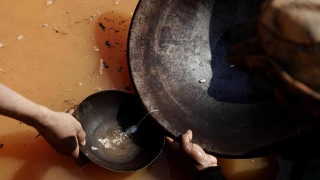 The total area worked by garimpeiros is thought to be small. But chemicals like mercury, which miners dump to separate gold from grit, pose threats of contamination. In March 2016, a government-backed study of indigenous villages in the northern state of Roraima revealed alarming levels of mercury. One group of villagers had more than double the level considered a serious health risk - such as damage to the central nervous system, kidneys, heart and reproductive process - detected in their hair. (Nacho Doce / REUTERS) The total area worked by garimpeiros is thought to be small. But chemicals like mercury, which miners dump to separate gold from grit, pose threats of contamination. In March 2016, a government-backed study of indigenous villages in the northern state of Roraima revealed alarming levels of mercury. One group of villagers had more than double the level considered a serious health risk - such as damage to the central nervous system, kidneys, heart and reproductive process - detected in their hair. (Nacho Doce / REUTERS)
