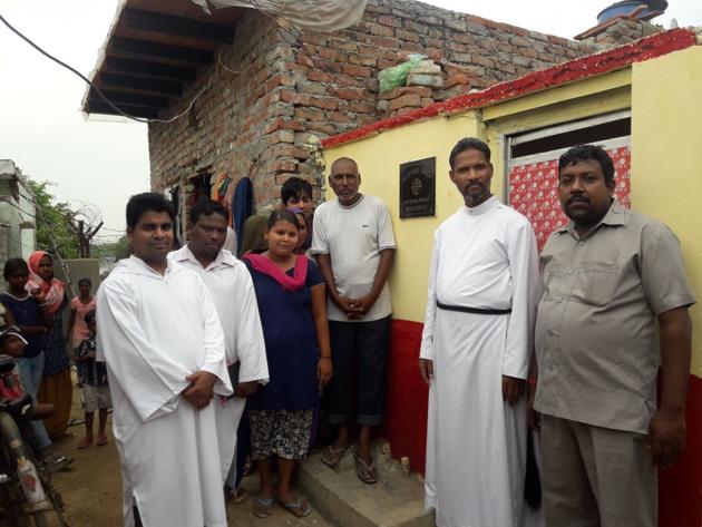 Believers Church started toilets for poor families in Noida. Believers Church started toilets for poor families in Noida.