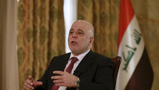 Iraq's Prime Minister Haider al-Abadi speaks during an interview with The Associated Press in Baghdad, Iraq. (AP Photo) Iraq's Prime Minister Haider al-Abadi speaks during an interview with The Associated Press in Baghdad, Iraq. (AP Photo)