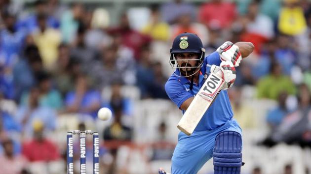 Kedar Jadhav (40) then struck a good partnership with MS Dhoni. (AP) Kedar Jadhav (40) then struck a good partnership with MS Dhoni. (AP)