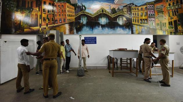 Their current teacher, Sushma Yadav, an artist, says that the biggest challenge of teaching art to inmates is to get them interested in it. ‘Some of them are very talented, disciplined and fast learners. Art gives them a sense of self-worth. The artworks the inmates have created also show their humane and creative side,’ Yadav said. (Vipin Kumar / HT Photo) 