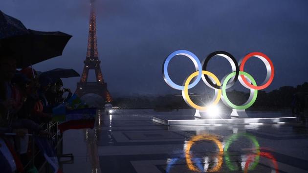 A picture shows the Olympics Rings on the Trocadero Esplanade near the Eiffel Tower in Paris, on September 13, 2017, after the International Olympic Committee named Paris host city of the 2024 Summer Olympic Games. (Christophe Simon / AFP) A picture shows the Olympics Rings on the Trocadero Esplanade near the Eiffel Tower in Paris, on September 13, 2017, after the International Olympic Committee named Paris host city of the 2024 Summer Olympic Games. (Christophe Simon / AFP)