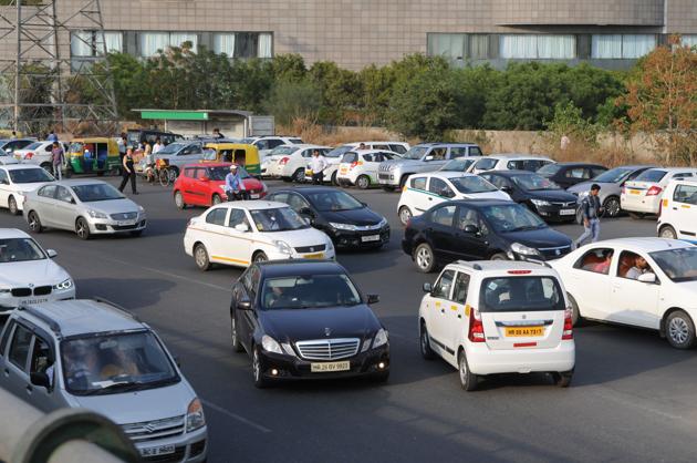 The NHAI will build the underground U-turn near Ambience Mall.(Parveen Kumar/HT FILE)