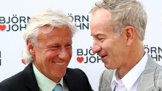 John McEnroe and Bjorn Borg will captain the two sides in this year’s Laver Cup tennis tournament. (Getty Images)