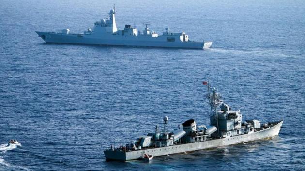 Crew members of China's South Sea Fleet taking part in a drill in the Xisha Islands, or the Paracel Islands in the South China Sea. (AFP File photo) Crew members of China's South Sea Fleet taking part in a drill in the Xisha Islands, or the Paracel Islands in the South China Sea. (AFP File photo)