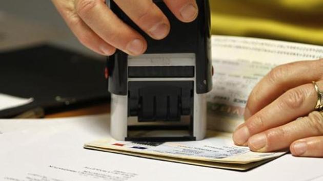 A government panel has recommended a special provision to impound or cancel the passport of offending NRIs based on the wife’s complaint.(Reuters file photo / Representational) A government panel has recommended a special provision to impound or cancel the passport of offending NRIs based on the wife’s complaint.(Reuters file photo / Representational)