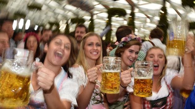The locals in Munich fondly refer to Oktoberfest as ‘die Wiesn’ because of its location, Theresienwiese, which was named after Therese von Sachsen-Hildburghausen, queen of Bavaria. (Christof Stache / AFP) The locals in Munich fondly refer to Oktoberfest as ‘die Wiesn’ because of its location, Theresienwiese, which was named after Therese von Sachsen-Hildburghausen, queen of Bavaria. (Christof Stache / AFP)