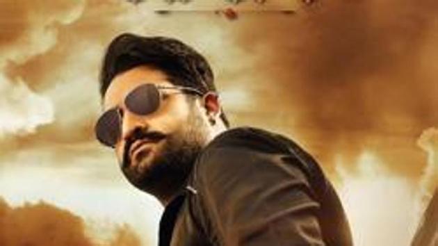 Jr NTR in the first look poster of Jai Lava Kusa. Jr NTR in the first look poster of Jai Lava Kusa.