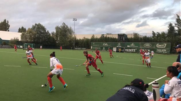 The Indian women’s hockey team defeated the Belgium junior men’s team in their last tour match. (Hockey India) The Indian women’s hockey team defeated the Belgium junior men’s team in their last tour match. (Hockey India)