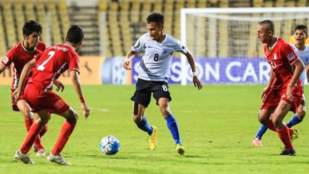 The players unanimously voted for Indian Under-17 football team’s midfield lynchpin Amarjit Singh as their captain for the Fifa Under-17 World Cup which begins in New Delhi on October 6.(AIFF)