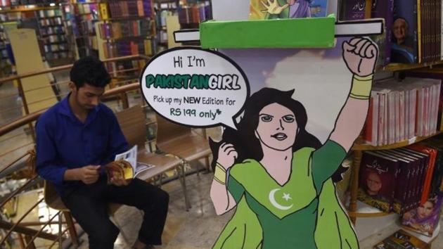 The new Pakistan Girl comic series is based on Sarah, a regular teenager with a pet cat, who discovers she has superhuman powers after waking from a coma caused by a blast in her village.(AFP)