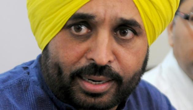 AAP Punjab chief Bhagwant Mann (HT File) AAP Punjab chief Bhagwant Mann (HT File)