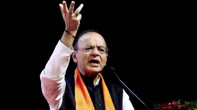 Union finance minister Arun Jaitley addresses Gujarat BJP working committee meeting in Ahmedabad on Tuesday. (PTI Photo) Union finance minister Arun Jaitley addresses Gujarat BJP working committee meeting in Ahmedabad on Tuesday. (PTI Photo)