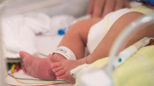 Fruit seller Manoj Verma’s newborn daughter died on Monday, almost a month after she was born on August 23, with holes in her heart. (AFP FILE/REPRESENTATIVE PICTURE) Fruit seller Manoj Verma’s newborn daughter died on Monday, almost a month after she was born on August 23, with holes in her heart. (AFP FILE/REPRESENTATIVE PICTURE)