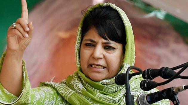 Jammu and Kashmir chief minister and PDP president Mehbooba Mufti Mehbooba, who was addressing a meeting in Karnah area of north Kashmir’s Kupwara district, said the recent skirmishes along the border area has led many people to migrate. (PTI File Photo) Jammu and Kashmir chief minister and PDP president Mehbooba Mufti Mehbooba, who was addressing a meeting in Karnah area of north Kashmir’s Kupwara district, said the recent skirmishes along the border area has led many people to migrate. (PTI File Photo)