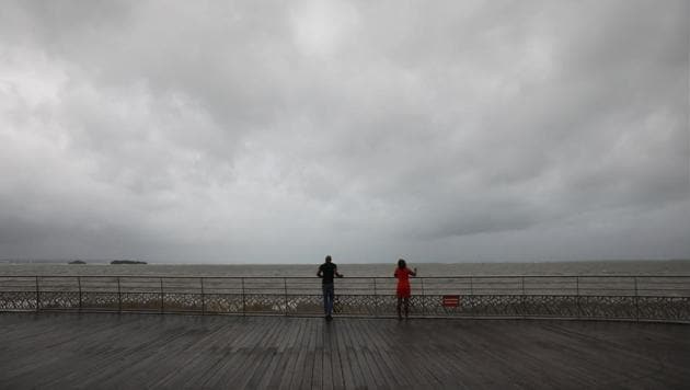 People look out at the ocean as Hurricane Maria approaches Guadeloupe Island on Monday, September 18. (REUTERS) People look out at the ocean as Hurricane Maria approaches Guadeloupe Island on Monday, September 18. (REUTERS)