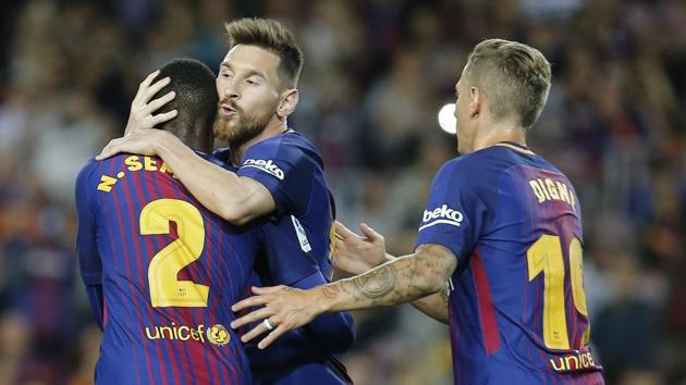 Lionel Messi’s four goals guide Barcelona to thrashing win over Eibar ...