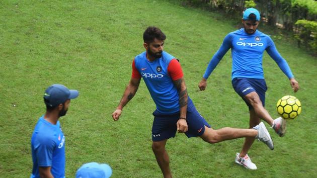 Virat Kohli had a good workout with his other team-mates. (AFP) Virat Kohli had a good workout with his other team-mates. (AFP)