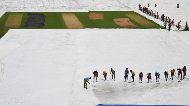 The Eden Gardens have an improved drainage facility but the rains in Kolkata have meant that the groundsman has not had enough time to prepare the wicket. (AFP) The Eden Gardens have an improved drainage facility but the rains in Kolkata have meant that the groundsman has not had enough time to prepare the wicket. (AFP)