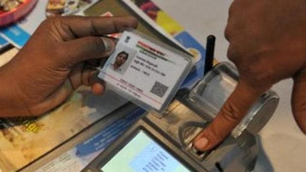 Unique Identification Authority of India had asked private as well as public banks to open Aadhaar enrolment and updation facilities in one out of 10 branches.(AFP File Photo)