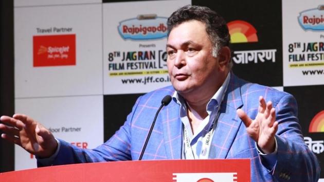 Actor Rishi Kapoor during inauguration of Jagran Film Festival in New Delhi.(IANS)