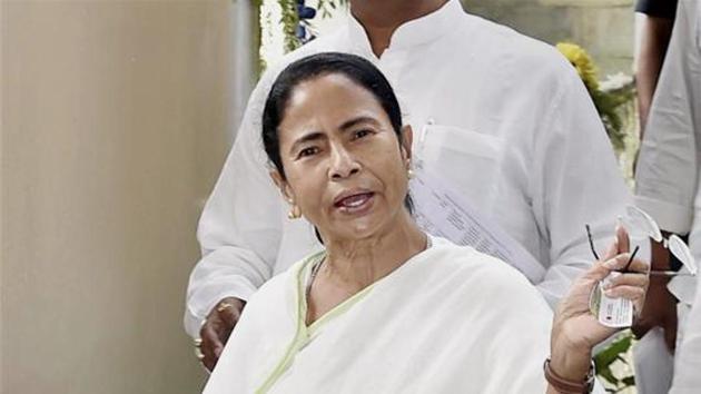 West Bengal CM Mamata Banerjee’s tweet on August 23 announcing restrictions on immersion of Durga idols on Dashami sparked a backlash. (PTI File Photo) West Bengal CM Mamata Banerjee’s tweet on August 23 announcing restrictions on immersion of Durga idols on Dashami sparked a backlash. (PTI File Photo)