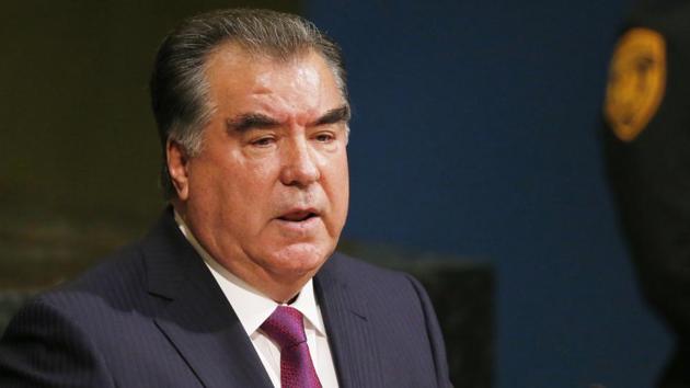 Tajikistan President Emomali Rahmon addressing the United Nations General Assembly at the UN headquarters in New York on September 19, 2017. (Reuters) Tajikistan President Emomali Rahmon addressing the United Nations General Assembly at the UN headquarters in New York on September 19, 2017. (Reuters)