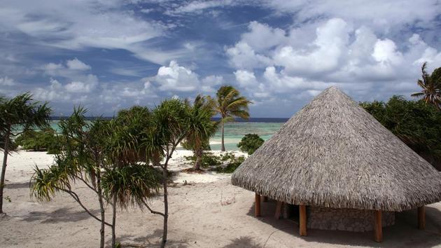 A partial view of the Brando, an eco-friendly resort, on the private island of Tetiaroa. (Gregory Boissy/AFP) A partial view of the Brando, an eco-friendly resort, on the private island of Tetiaroa. (Gregory Boissy/AFP)
