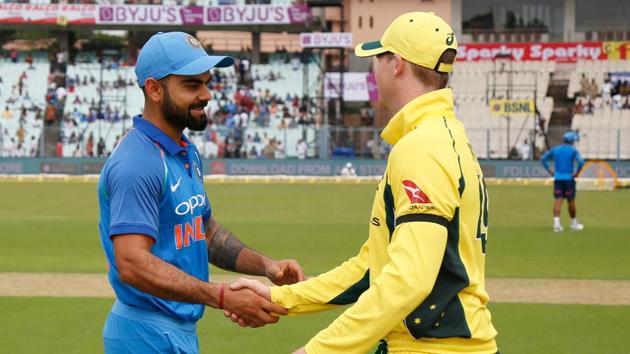 Virat Kohli won the toss and chose to bat in overcast conditions in Kolkata. (BCCI) Virat Kohli won the toss and chose to bat in overcast conditions in Kolkata. (BCCI)