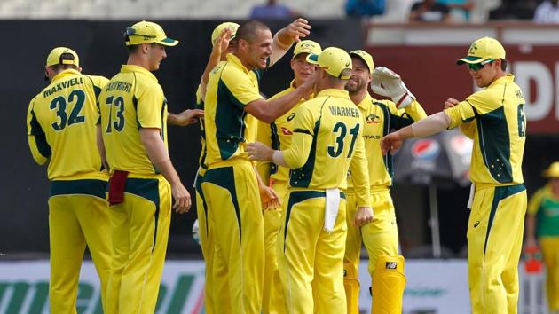 Nathan Coulter-Nile got the big wicket of Rohit Sharma for 7. (BCCI) Nathan Coulter-Nile got the big wicket of Rohit Sharma for 7. (BCCI)