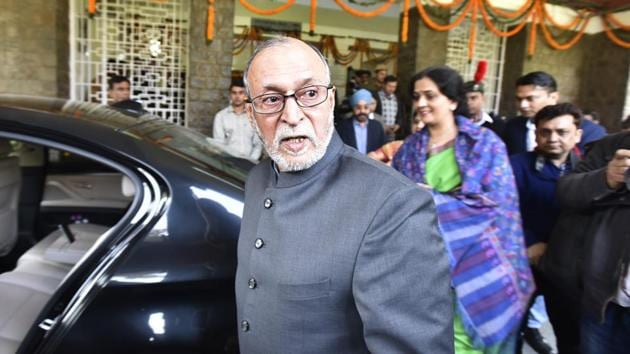 The AAP criticised Anil Baijal for allegedly “protecting erring officials”.(Raj K Raj/HT PHOTO)