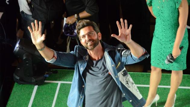 Hrithik Roshan during the launch of a product in Mumbai.(IANS)