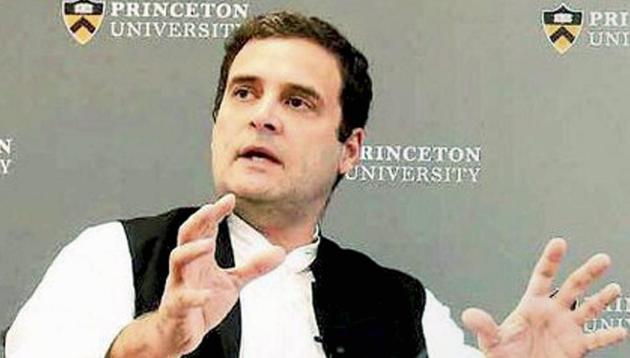 Congress vice president Rahul Gandhi interacts with the students at the Princeton University in New Jersey on Wednesday. (PTI Photo) Congress vice president Rahul Gandhi interacts with the students at the Princeton University in New Jersey on Wednesday. (PTI Photo)