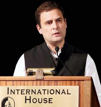 Congress vice-president Rahul Gandhi delivers a speech at the Institute of International Studies at UC Berkeley, California on September 12. (PTI) Congress vice-president Rahul Gandhi delivers a speech at the Institute of International Studies at UC Berkeley, California on September 12. (PTI)