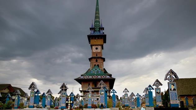 Some of the crosses resemble modern-day morality tales. These crosses costs between 2,000 and 5,000 lei (Rs.33,524 to Rs.83,811 approx) and can take weeks to create. While some them are amusing, others are simply sad. (Vadim Ghirda / AP) Some of the crosses resemble modern-day morality tales. These crosses costs between 2,000 and 5,000 lei (Rs.33,524 to Rs.83,811 approx) and can take weeks to create. While some them are amusing, others are simply sad. (Vadim Ghirda / AP)