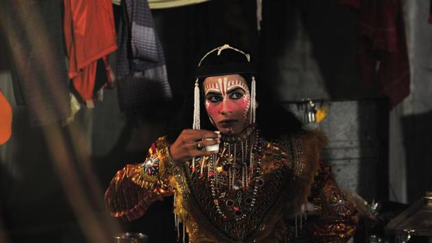 Looks like its time for Lord Rama’s tea break. (Ravi Kumar/HT)