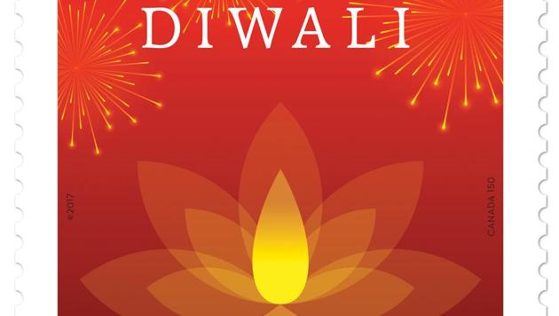 The Canadian version of the Diwali stamp launched jointly by Canada and India. (Courtesy Canada Post) The Canadian version of the Diwali stamp launched jointly by Canada and India. (Courtesy Canada Post)