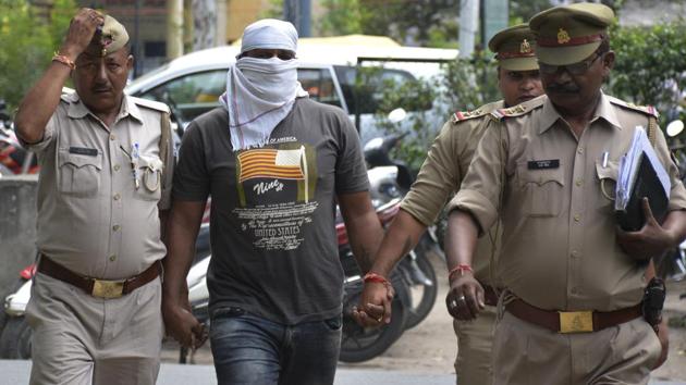 The special cell of the Delhi police on Wednesday arrested a former international Kabaddi player, Raj Kumar alias Raju Pehalwan, who is one of the two shooters involved in the daylight murder of Bharatiya Janata Party leader Gajendra Bhati. (Sakib Ali/HT Photo) The special cell of the Delhi police on Wednesday arrested a former international Kabaddi player, Raj Kumar alias Raju Pehalwan, who is one of the two shooters involved in the daylight murder of Bharatiya Janata Party leader Gajendra Bhati. (Sakib Ali/HT Photo)