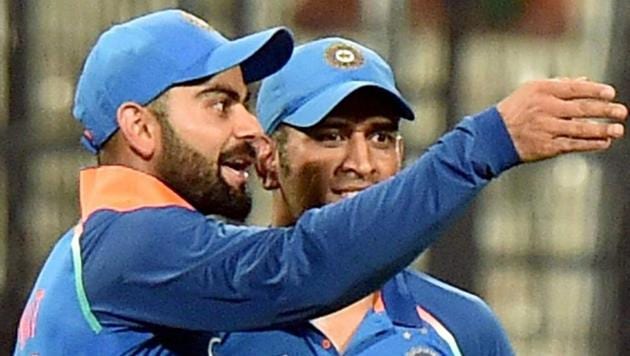 David Warner believes MS Dhoni’s ‘nurturing’ of Virat Kohli is good for both men. (PTI) David Warner believes MS Dhoni’s ‘nurturing’ of Virat Kohli is good for both men. (PTI)